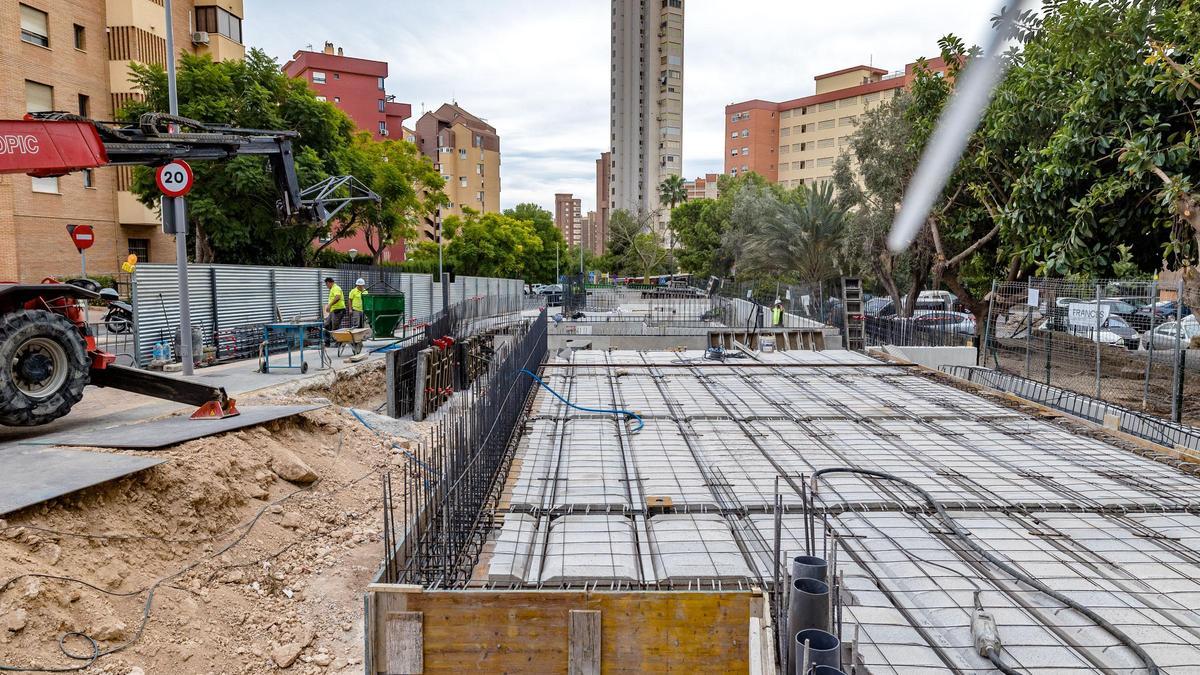 La obra del Centro de Mediación Social en el barrio Els Tolls de Benidorm.