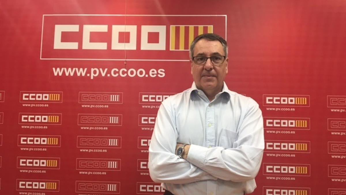 El ahora dimitido secretario general de Comisiones Obreras, Arturo Léon