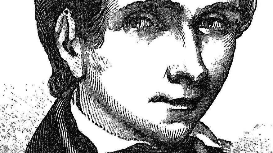 Évariste Galois, retrato.