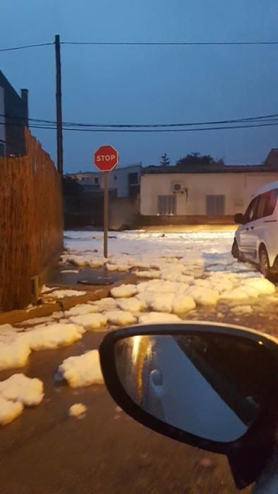 Nieve y granizo en Mallorca