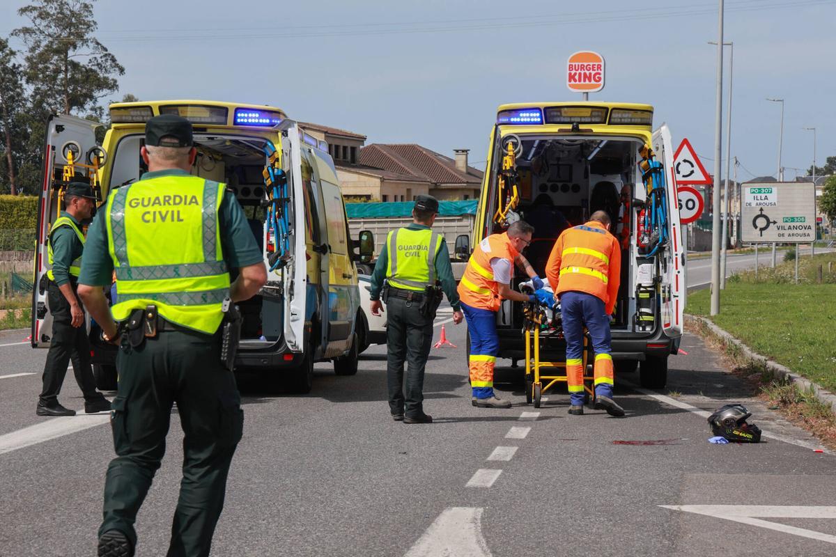 Accidente de tráfico en una imagen de archivo.