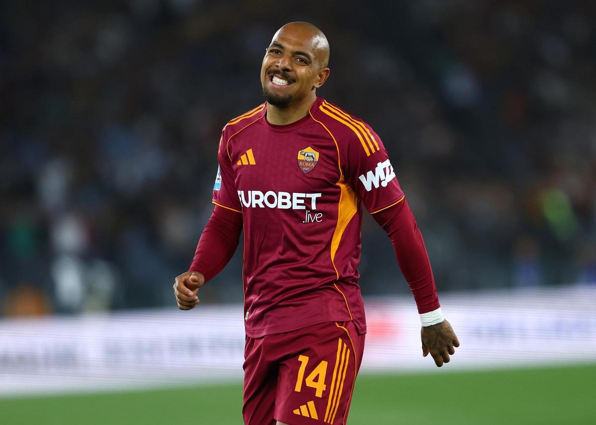 Malen, jugador de la AS Roma