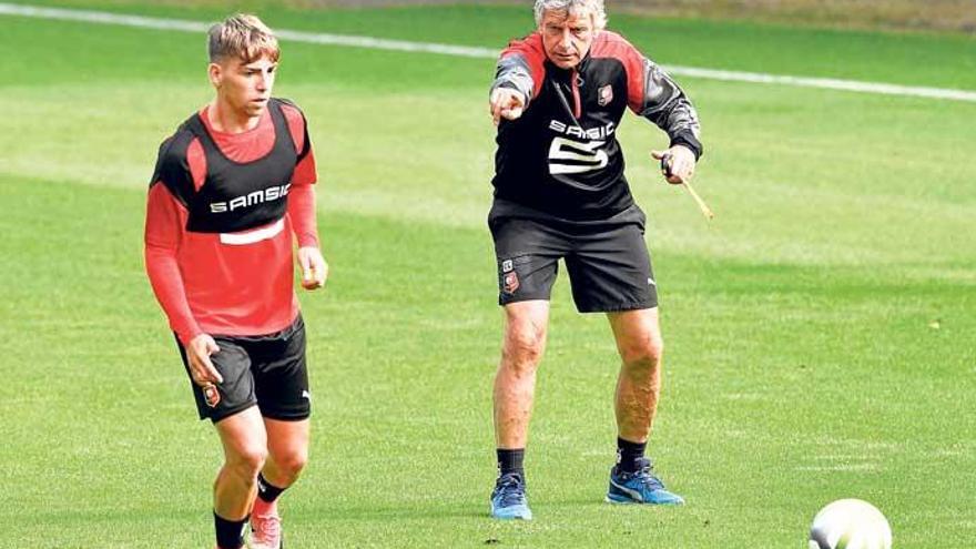 Ein Bild, das sich so nicht mehr wiederholt: Brandon Thomas mit dem geschassten Trainer Gourcuff.