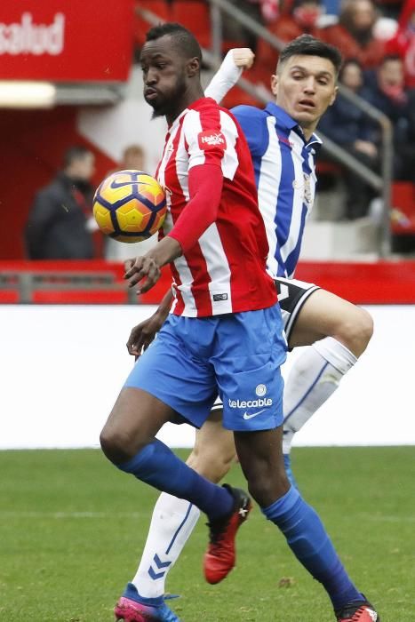 El partido entre el Sporting y el Alavés, en imágenes