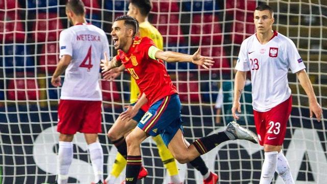Ceballos durante el europeo sub21
