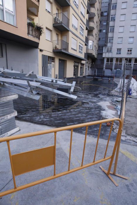 Obres de la plaça Pallach de Girona