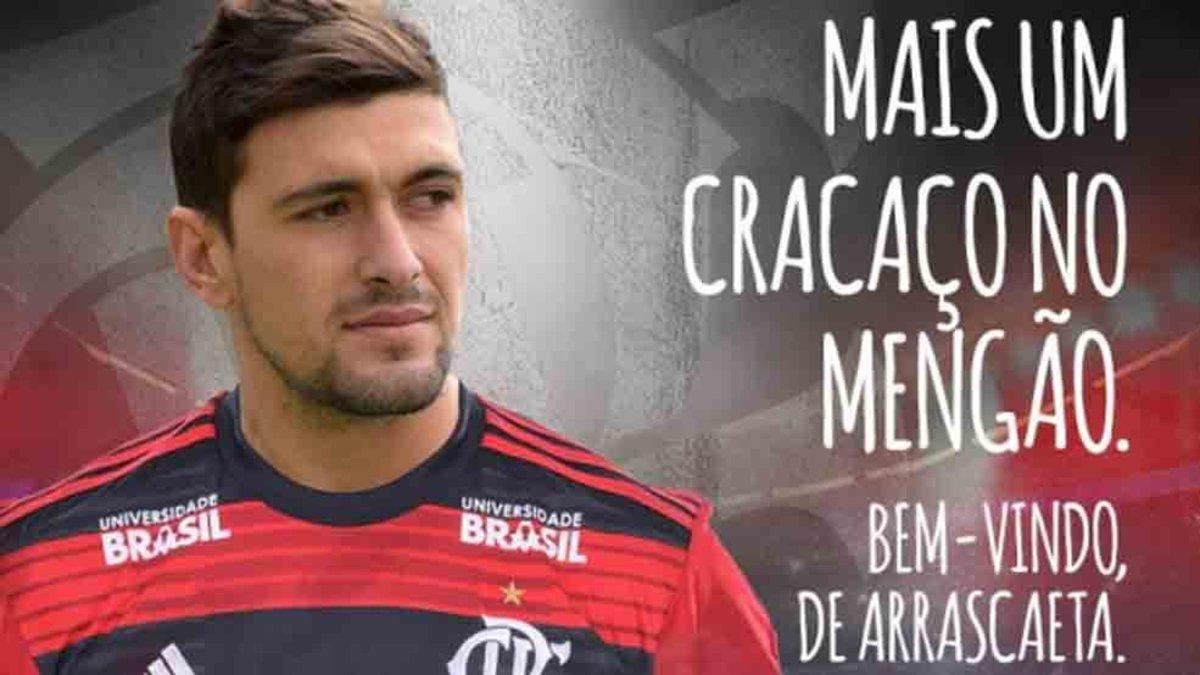 De Arrascaeta fichó por el Flamengo