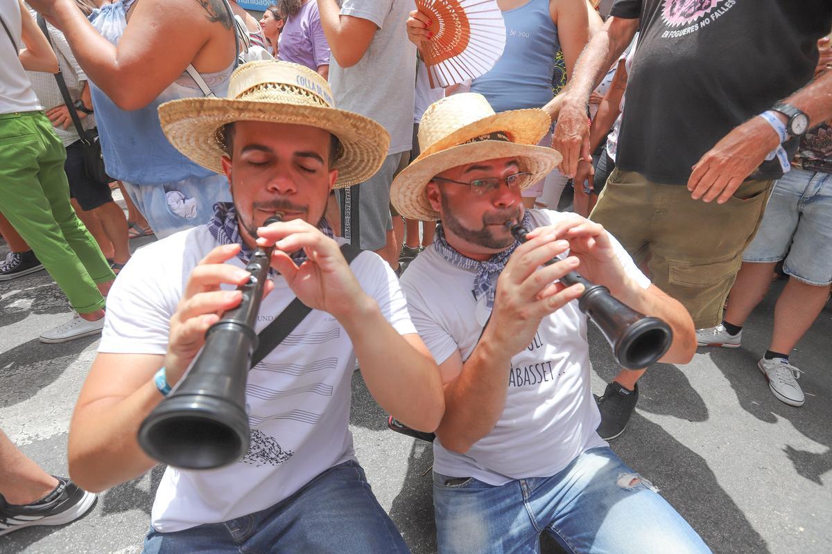 Segundo día de mascletá, pirotecnia Reyes Martí