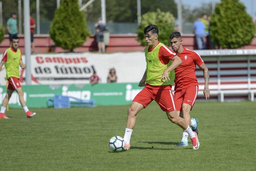 Entrenamiento del Sporting