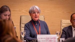 Barcelona 5/02/2026 Sociedad Comparecencia en el Parlament de lAssociació TOC Catalunya con Bellvitge y el Clínic en la comisión de salut del Parlament. Con María Jiménez Pastor y Maria dels Àngels Giralt i Ruiz,presidenta de lAssociació TOC Catalunya. AUTOR: JORDI OTIX