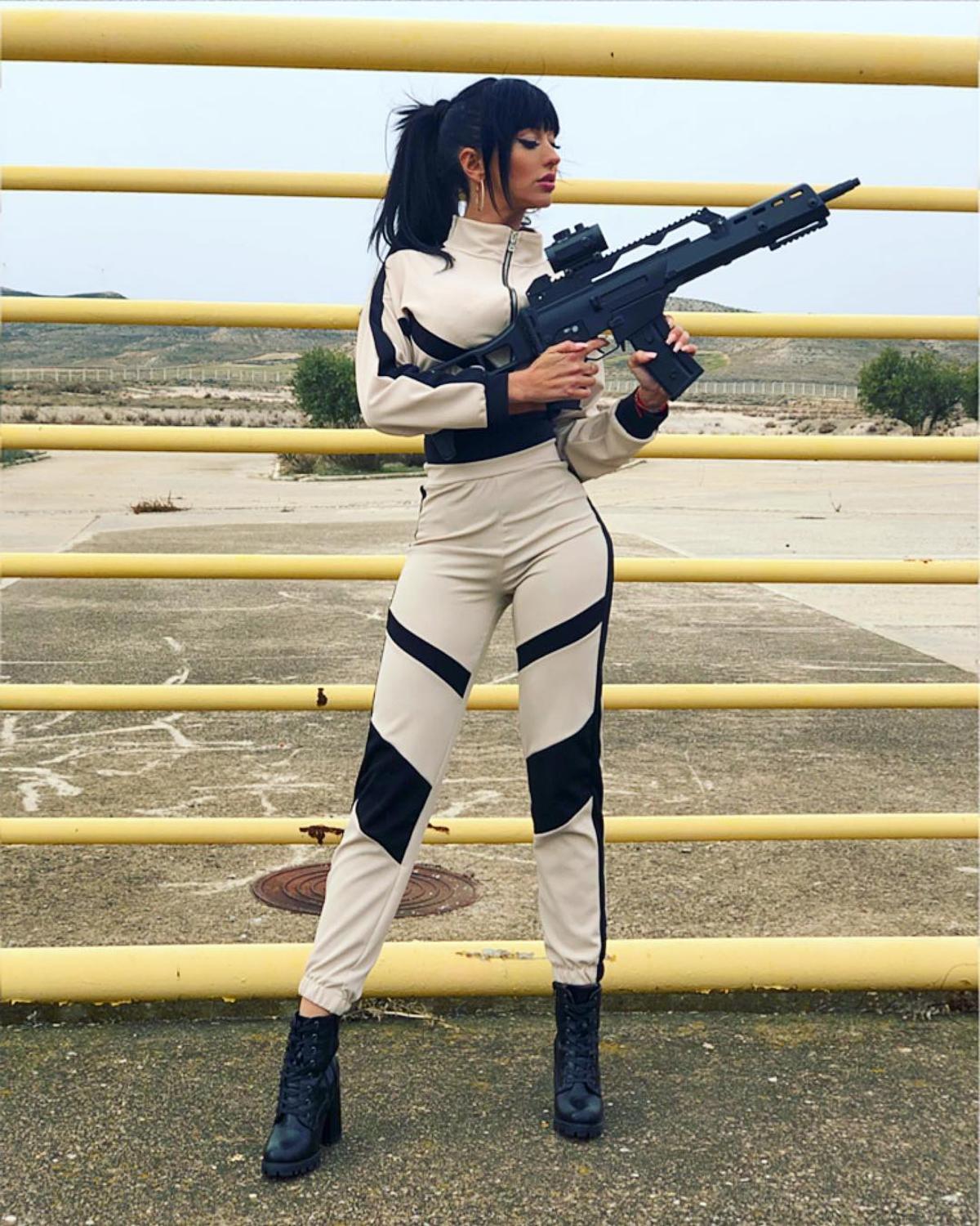 Aurah Ruiz en modo guerrera Aurah Ruiz en modo guerrera