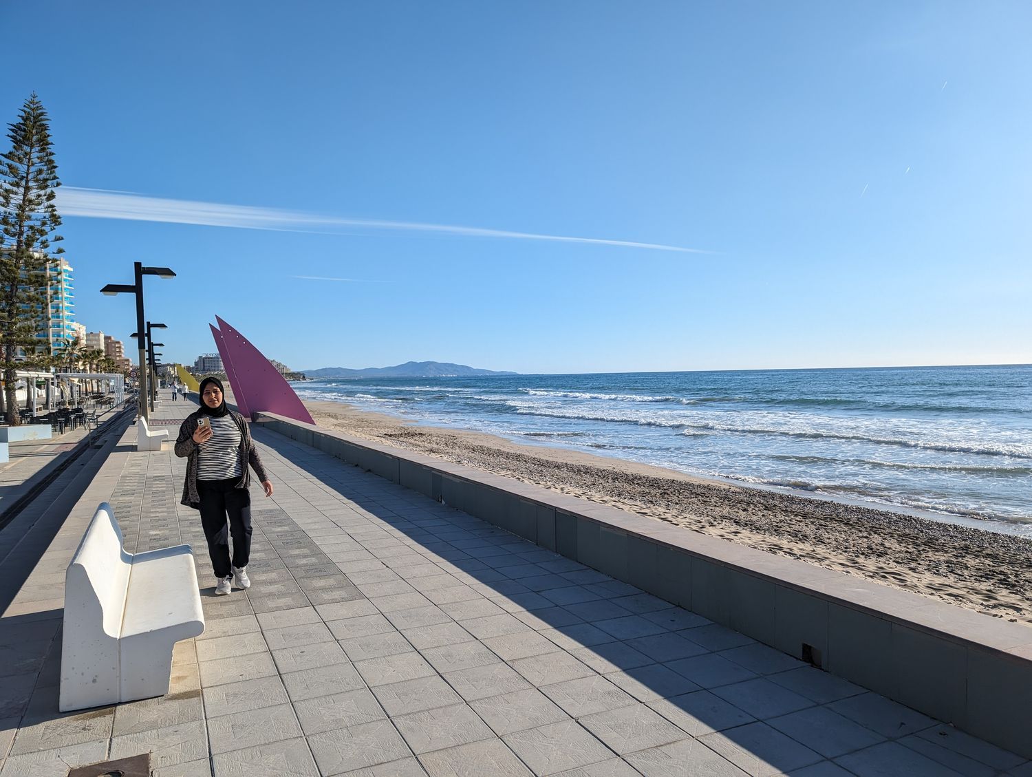 La playa Morro de Gos de Orpesa, con apenas arena