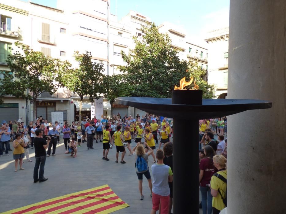 Nit de revetlla amb la Flama del Canigó