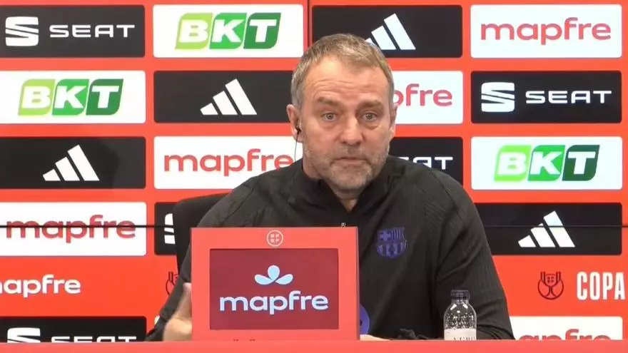 Flick niega que la senda del Barça en Copa haya sido plácida: "Que le pregunten al Madrid"