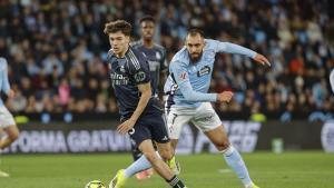 Thiago Pitarch, durante el Celta-Real Madrid.