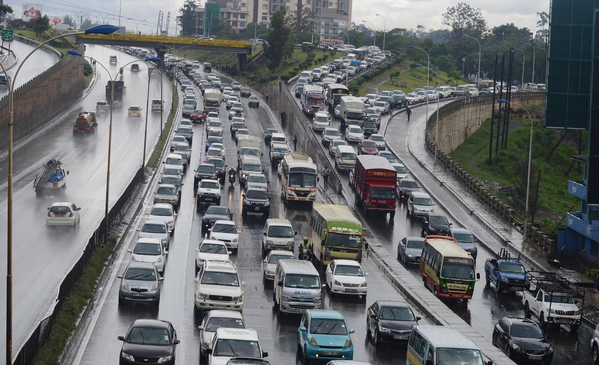 Tráfico en Nairobi