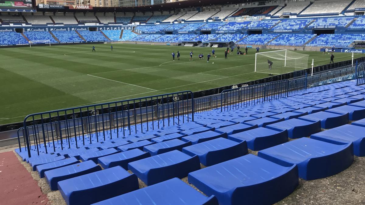 Estadio de La Romareda de Zaragoza.