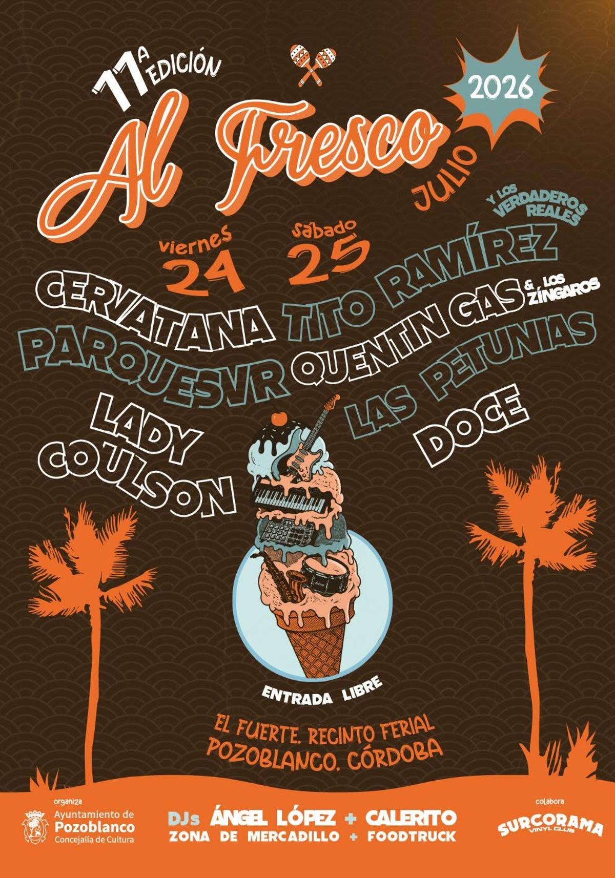 Cartel de 'Al fresco' 2026 en Pozoblanco