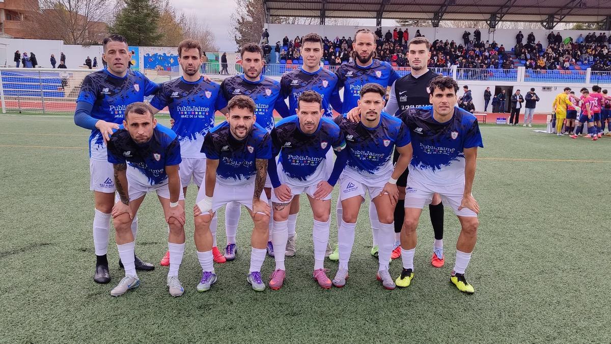 Equipo inicial del Jaraíz, este sábado.