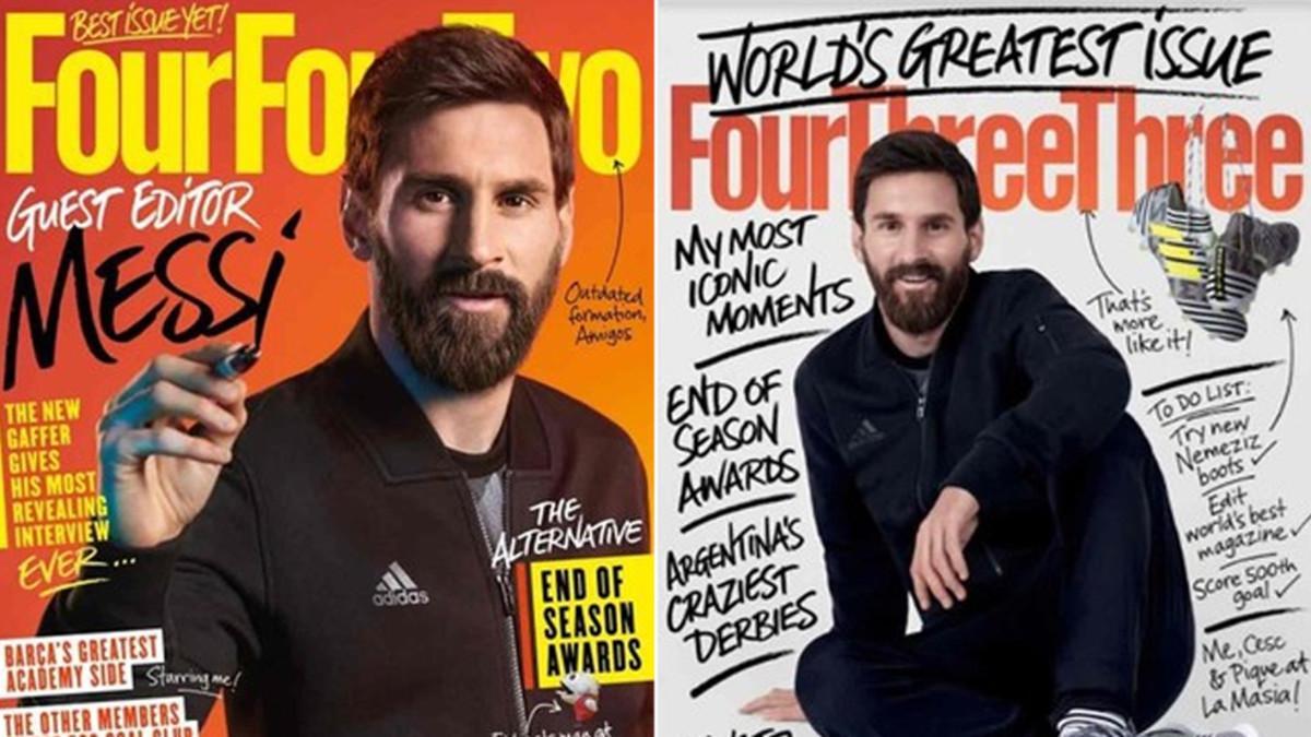 Las portadas alternativas de Leo Messi, del 4-4-2 de la revista británica al 4-3-3