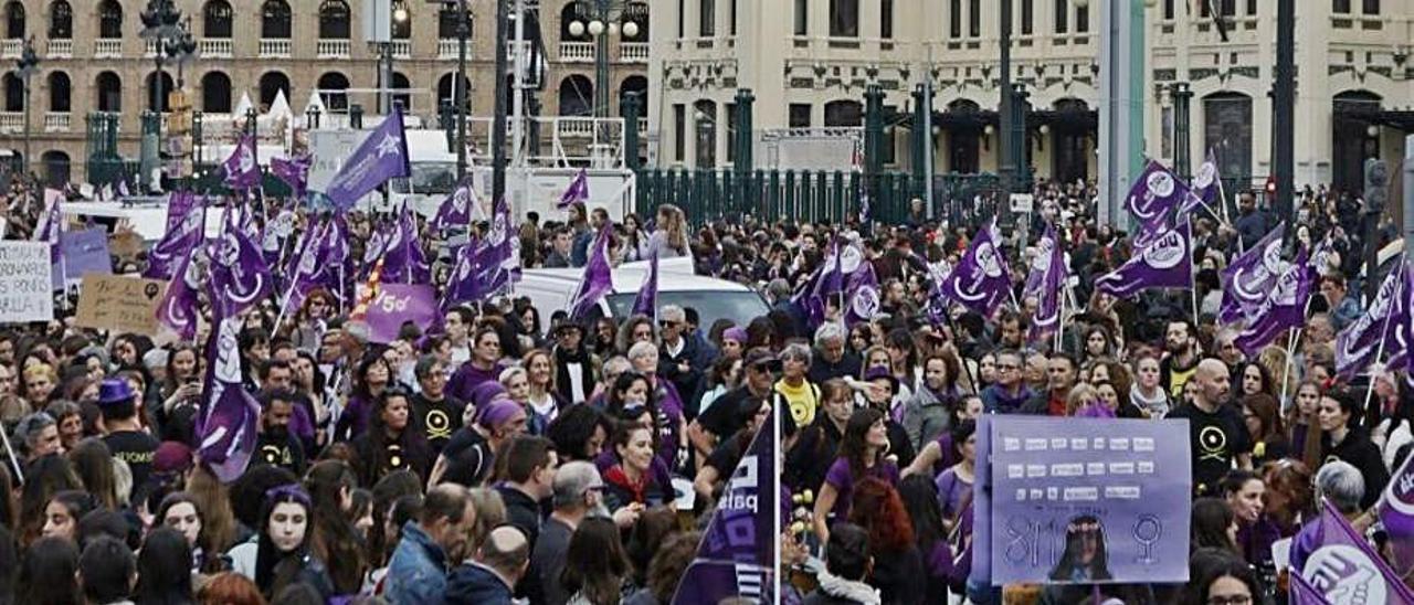 Manifestación del 8M del pasado año. | GERMÁN CABALLERO