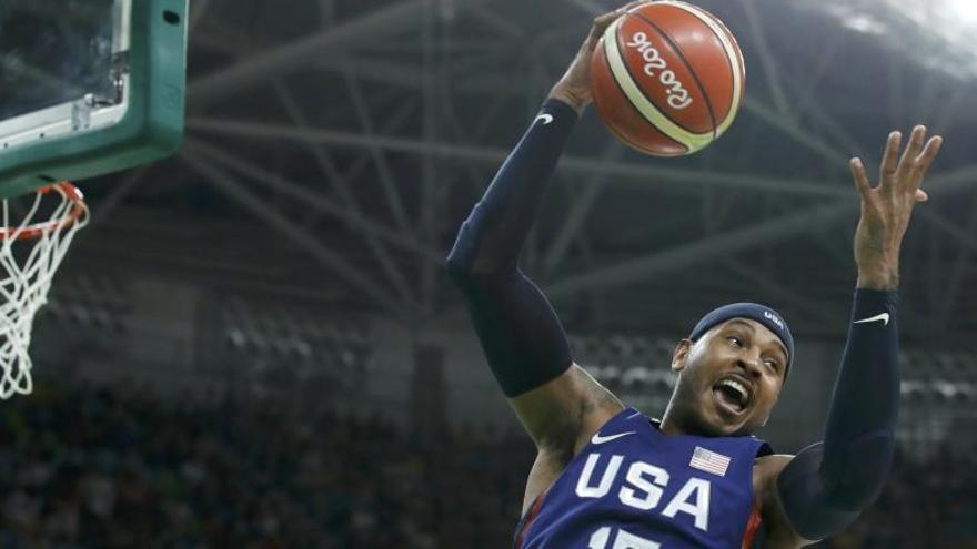 Carmelo Anthony, el mejor jugador del partido.