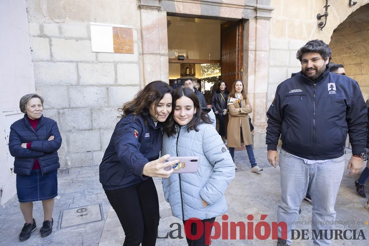 Así ha sido la visita de Isabel Díaz Ayuso a Caravaca de la Cruz