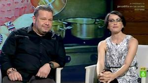 Alberto Chicote amb Thais Villas a ’El intermedio’ (La Sexta).