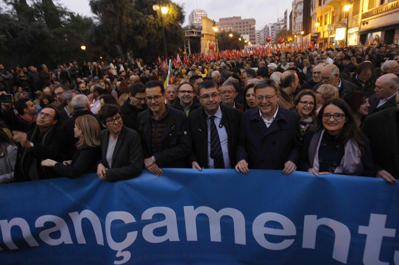 Manifestación por la financiación en València