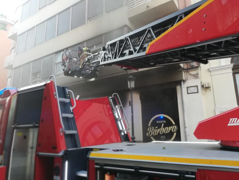 Así ha quedado el pub Santa Bárbara tras el incendio