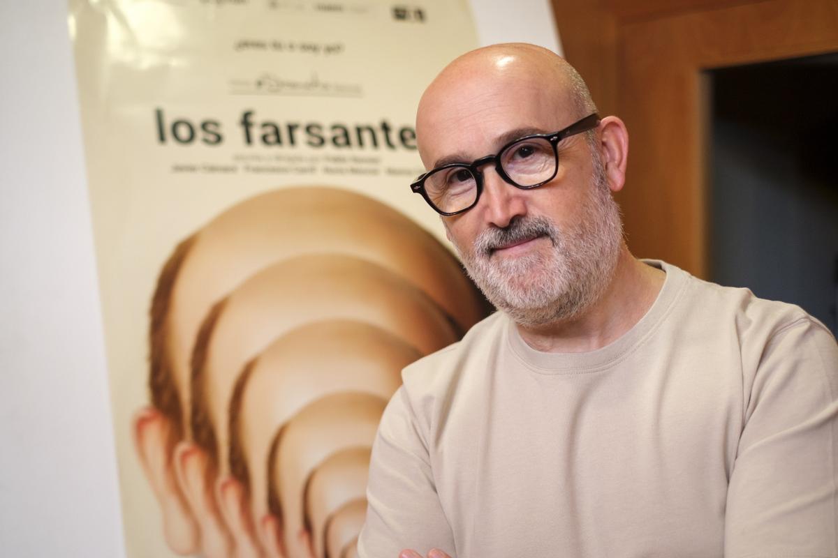 Javier Cámara presenta 'Los farsantes' en el Teatro Cuyás.