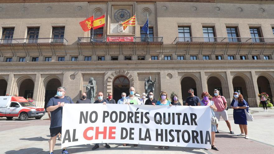 Azcón borra del mapa de Zaragoza al Che Guevara con  la misma excusa que criticó a ZeC