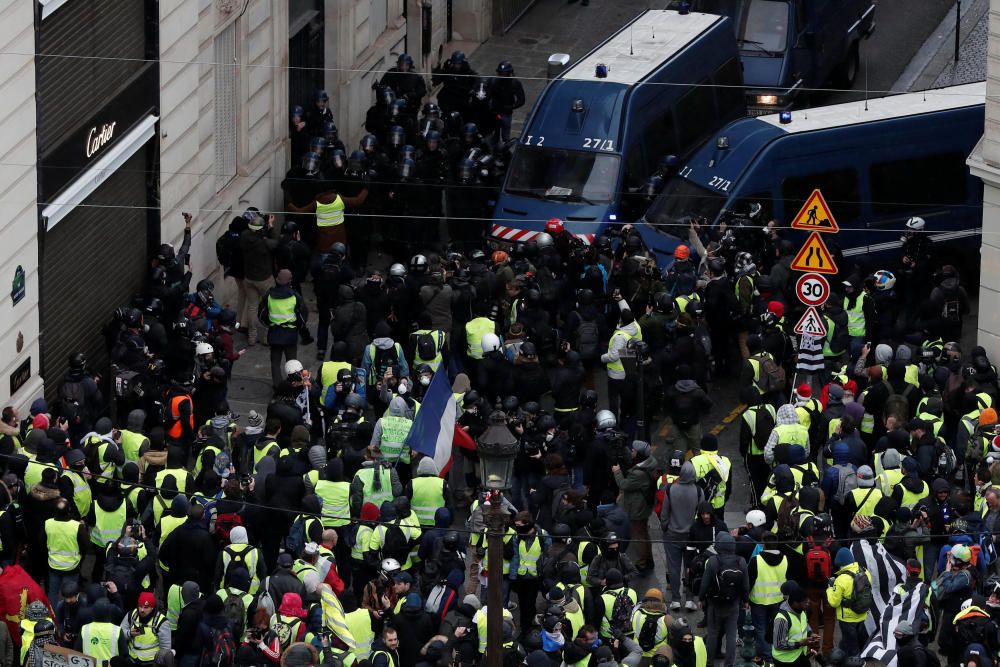 Protesta de los 'chalecos amarillos' en París