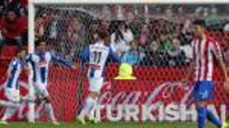 Gerard celebra el gol de l&#039;empat de l&#039;Espanyol.