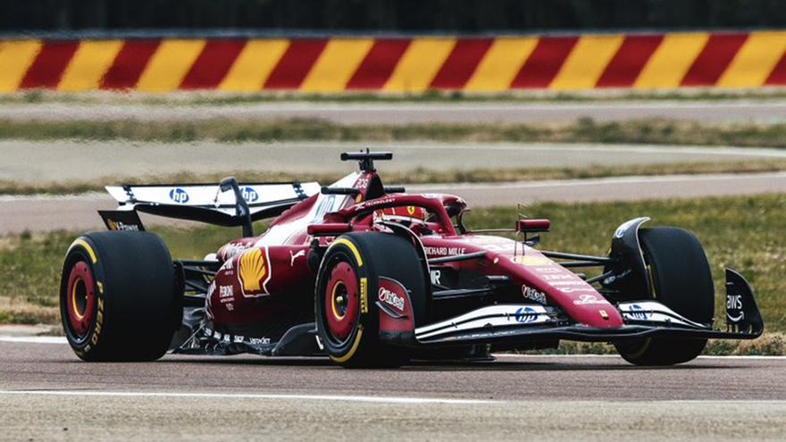 El Ferrari SF-25 debuta en el circuito de Fiorano
