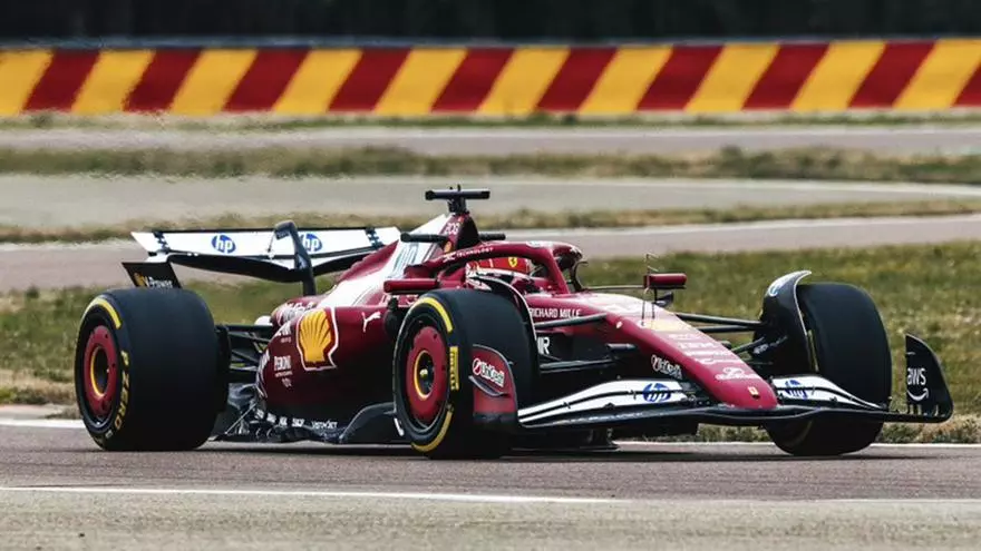 El Ferrari SF-25 debuta en el circuito de Fiorano