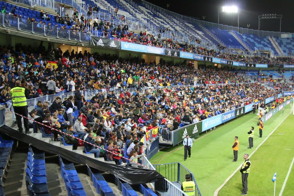 Entrenamiento y rueda de prensa de la Selección Española en Málaga