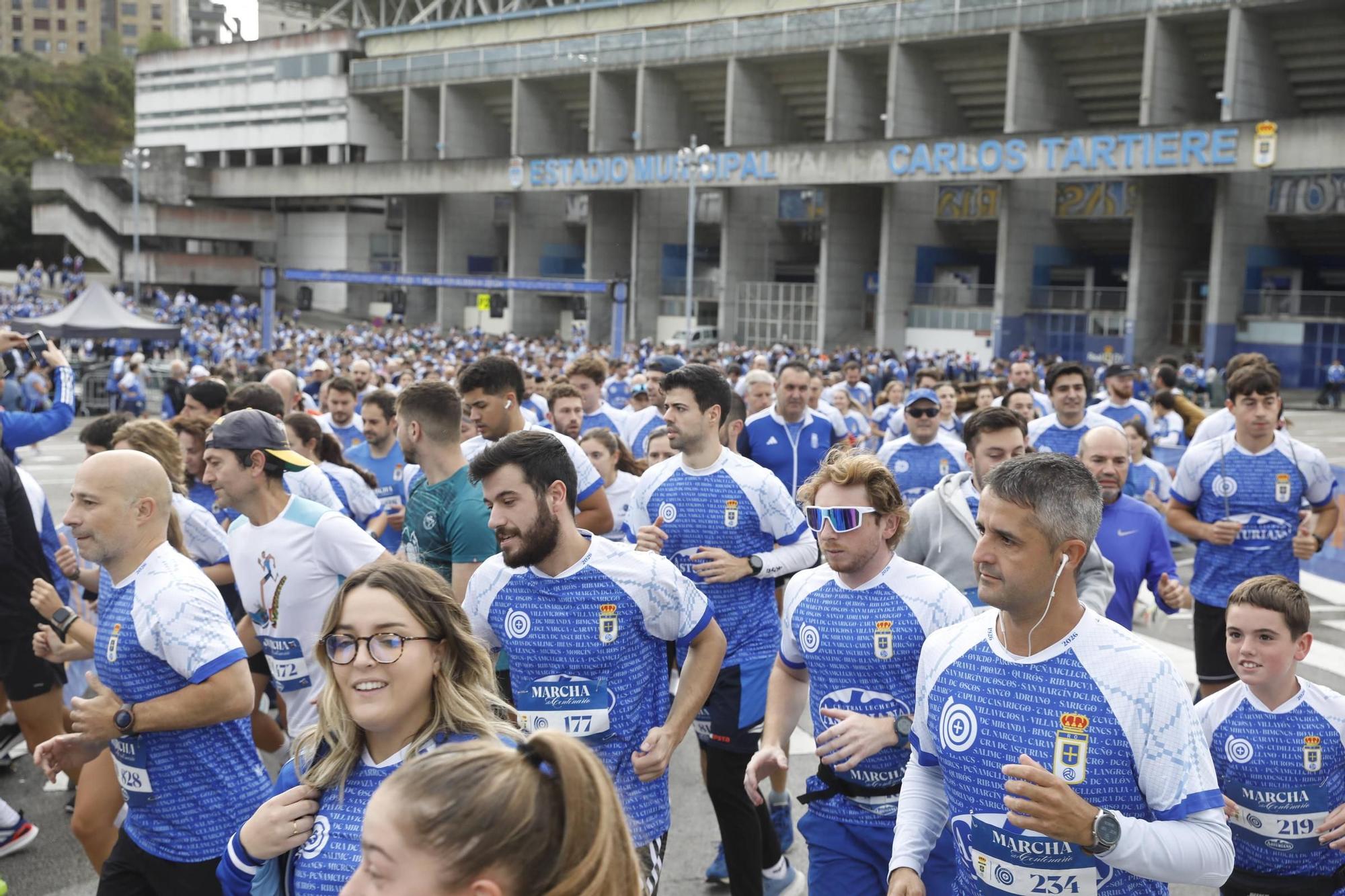 EN IMÁGENES: Así ha sido la carrera por el centenario del Real Oviedo