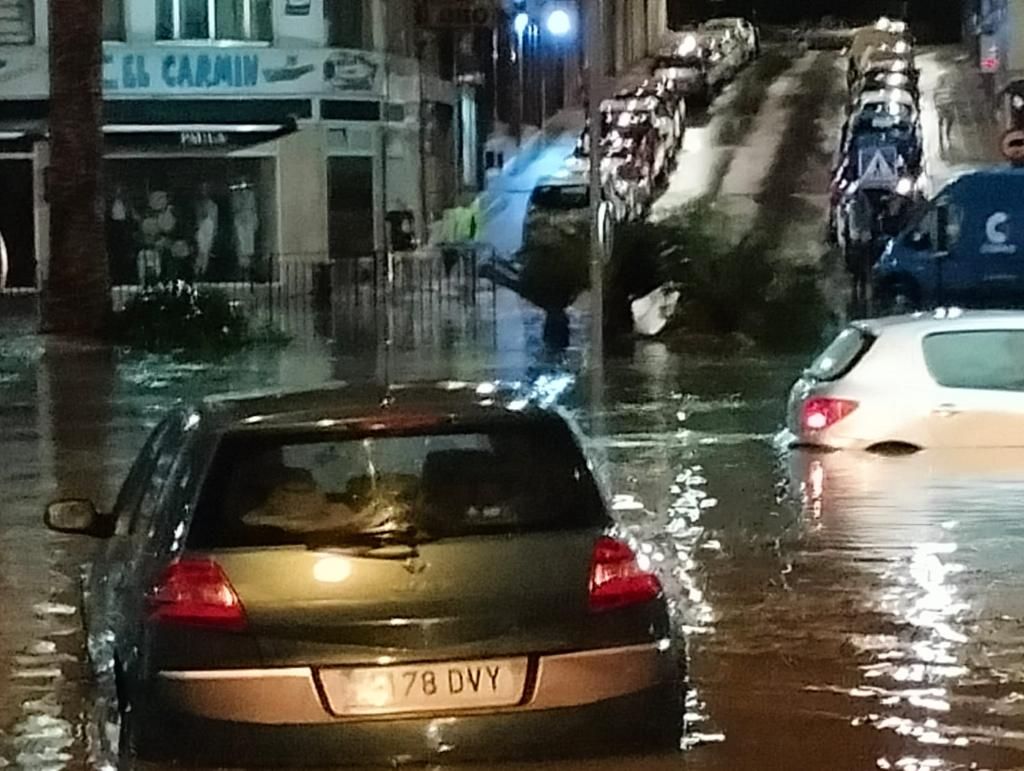 En Imágenes: Inundación en Pola de Siero tras una espectacular tromba de agua