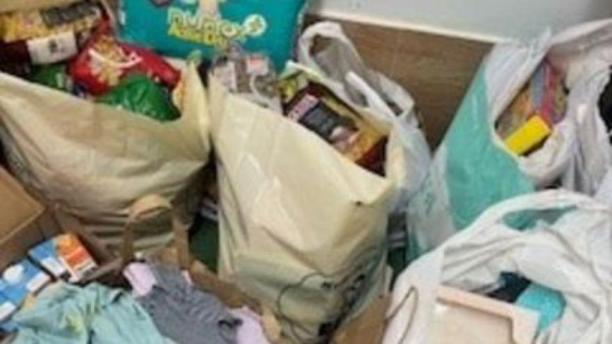 Donaciones al centro.