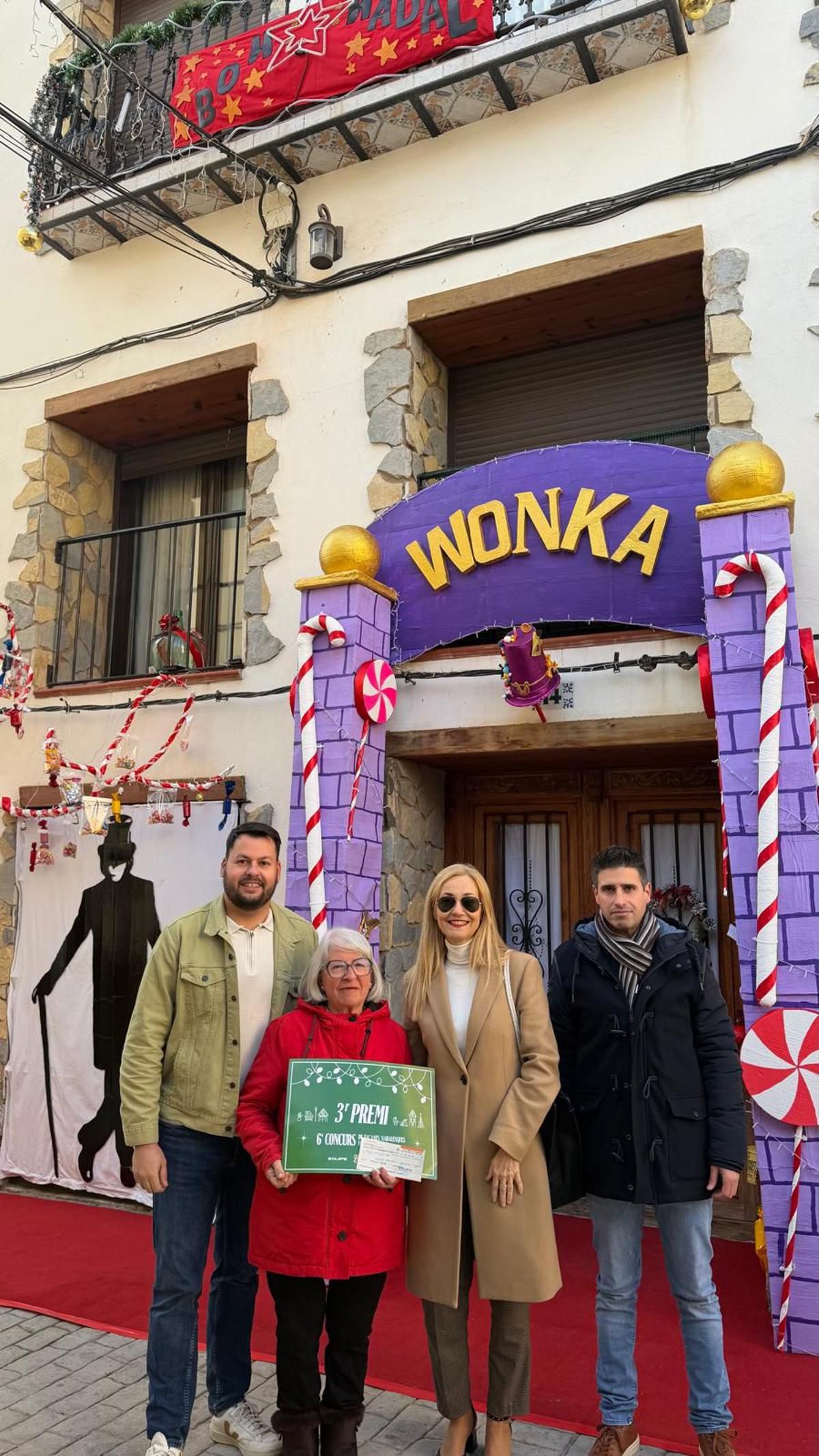 Tercer premio del concurso de fachadas navideñas de Figueroles.