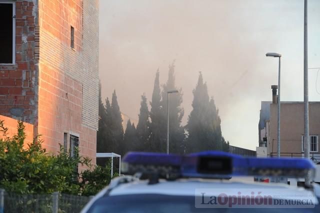 Así ha quedado la antigua fábrica de Rostoy tras el incendio en Murcia