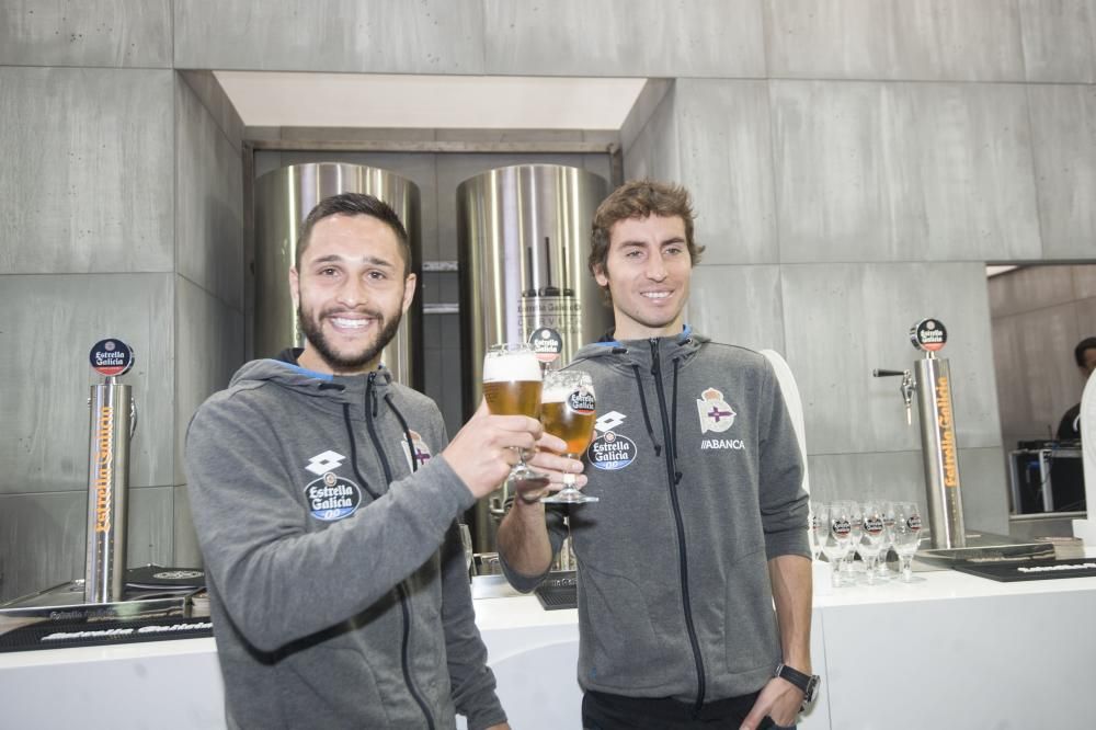 Florin Andone y Pedro Mosquera, en el Fórum Gastro