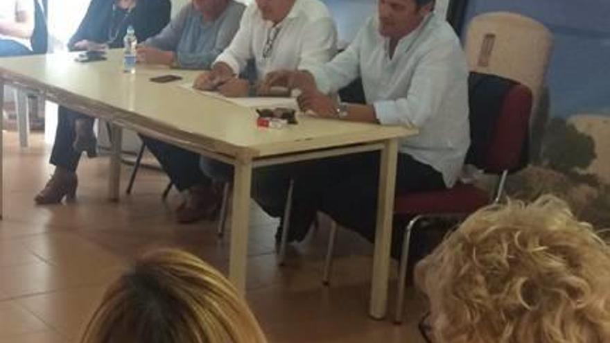 José Chulvi, ayer, en la ejecutiva provincial que convocó para abordar el asunto de Alicante.