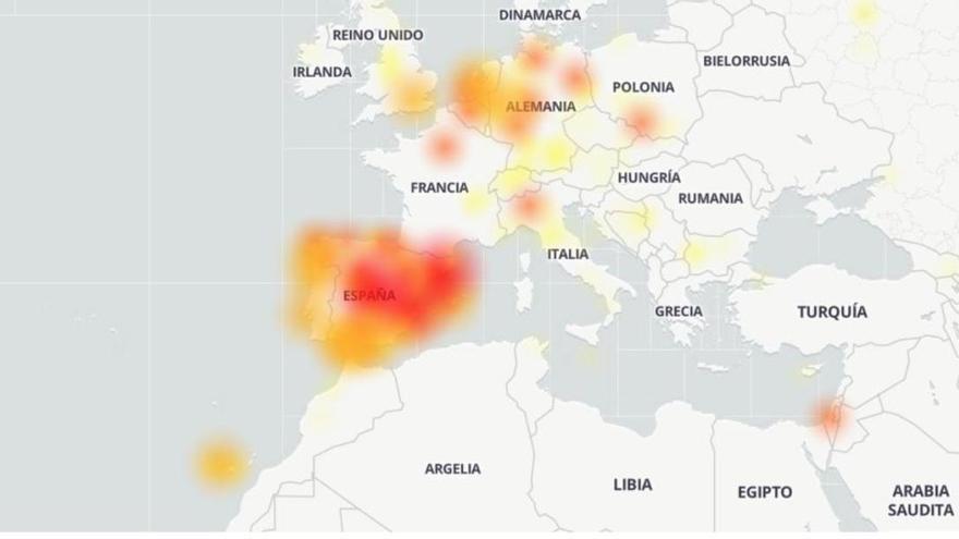 Mapa de problemes tècnics detectats pels usuaris.