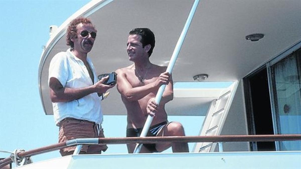 Adolfo Suárez, junto a Luis Cantero, en agosto de 1978, en Eivissa.