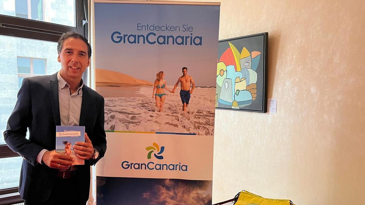 Fernando Arias Texeira durante un acto de promoción de Gran Canaria.
