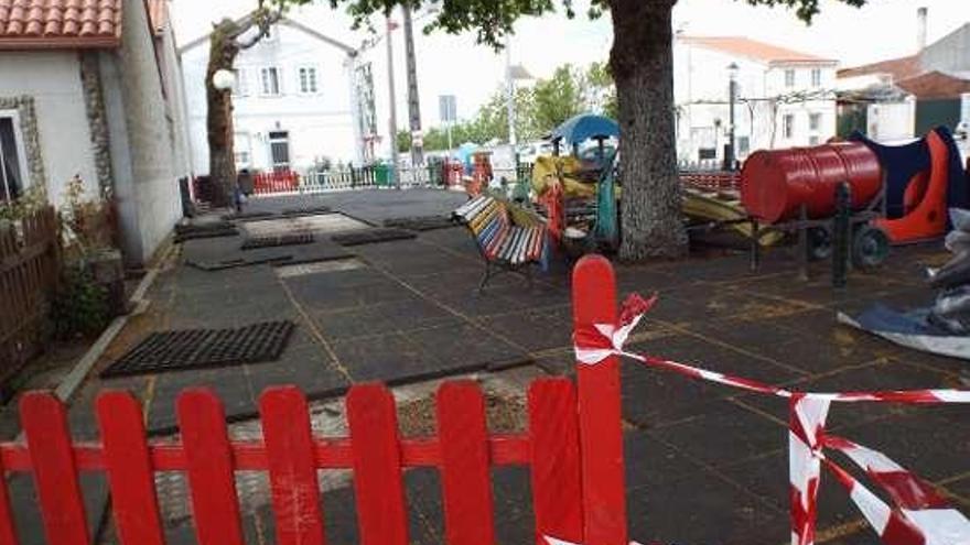 Inicio de las obras en el área de juego bandeirense.