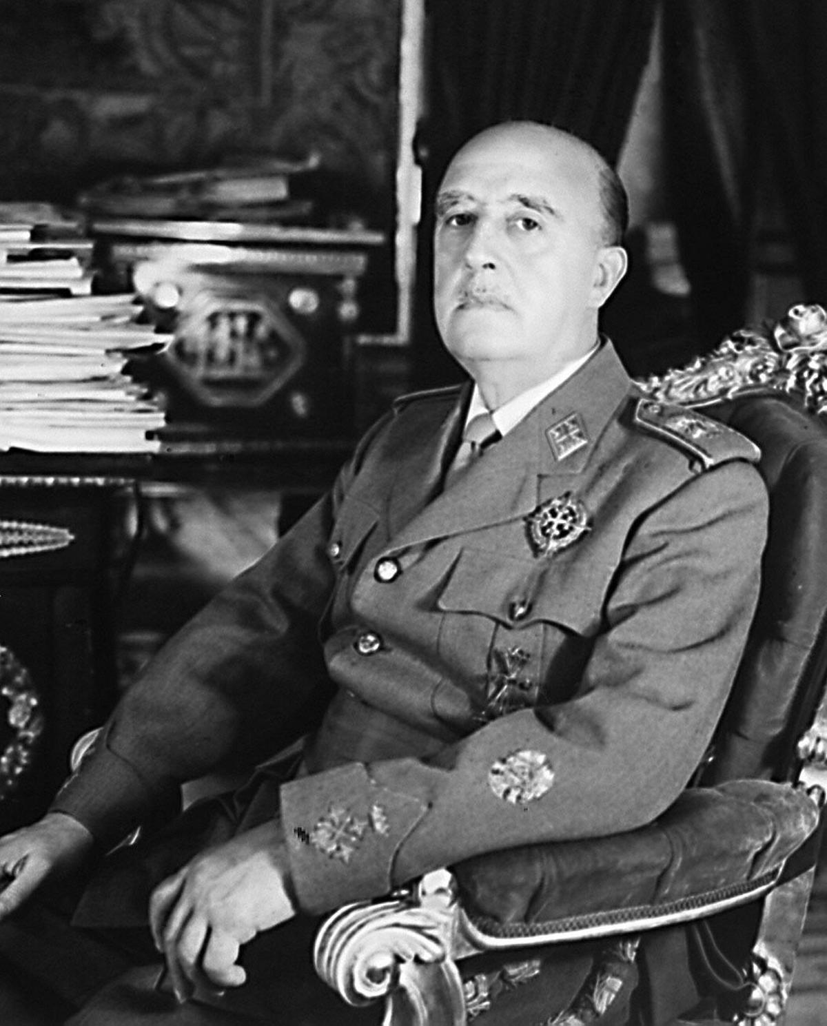 Ein Bild des Diktators Francisco Franco aus den 60er Jahren
