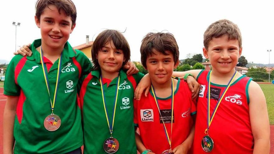 El equipo de atletismo del Peña Tú, segundo en los Juegos Escolares